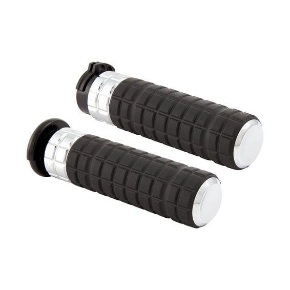 Speedliner handlebar grip set. Silver