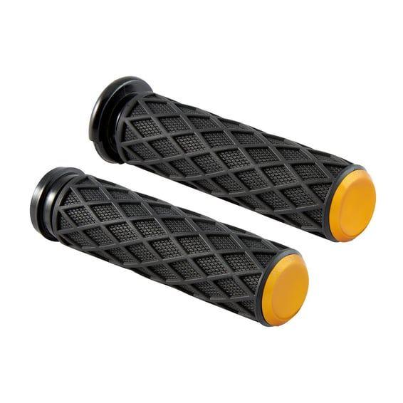 Diamond Handlebar Grip Set. Gold