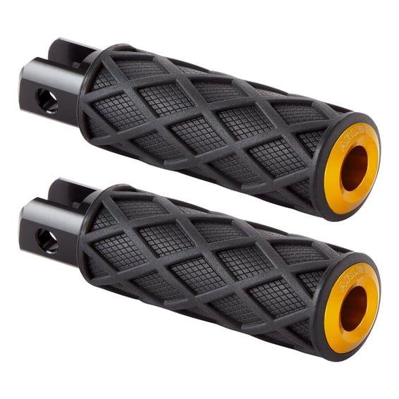 Diamond foot peg set. Gold