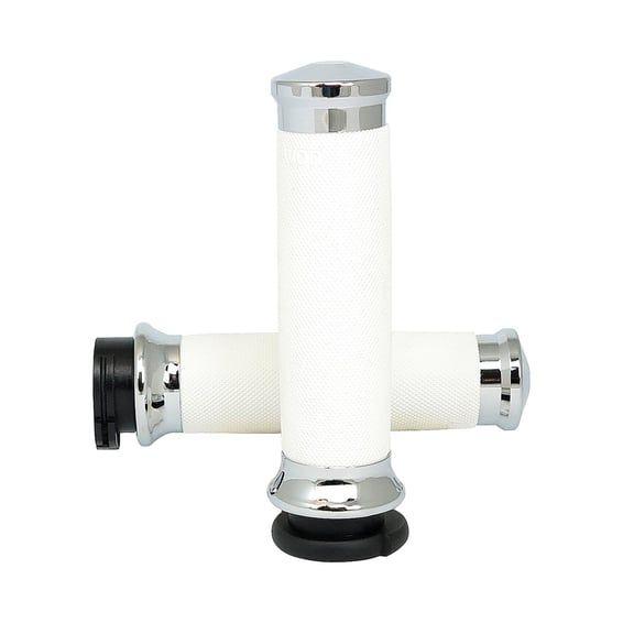 Avon Custom Contour grips, chrome/white