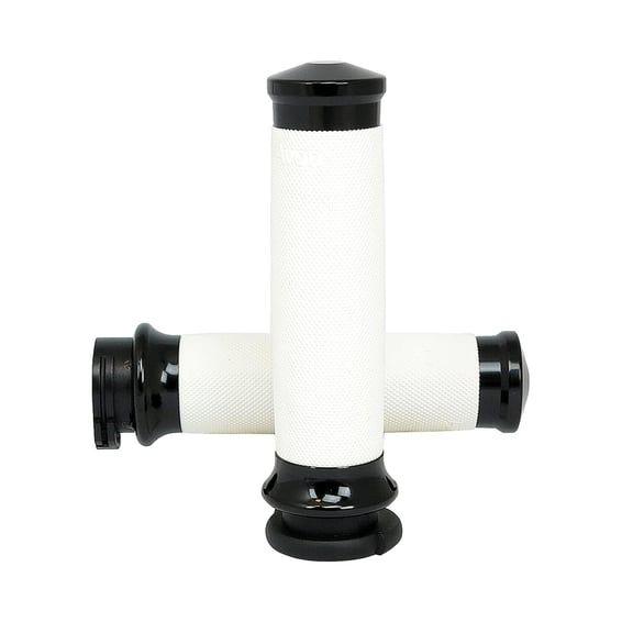 Avon Custom Contour grips black anodized/white