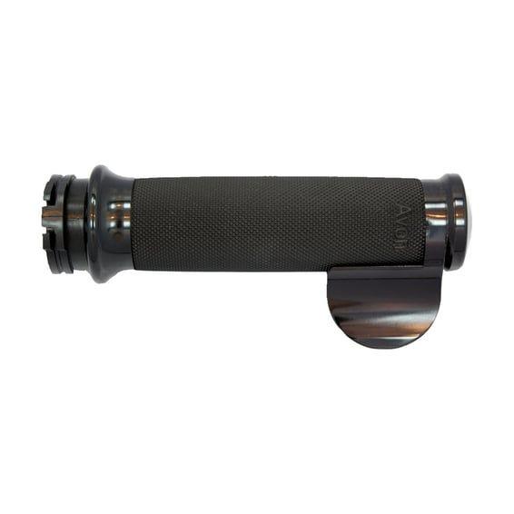 Avon Custom Contour grips, black anodized/black rubber