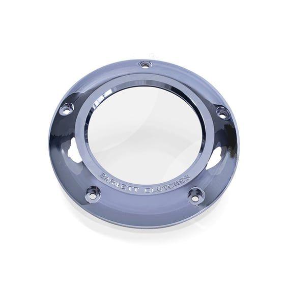 clear derby cover. Chrome