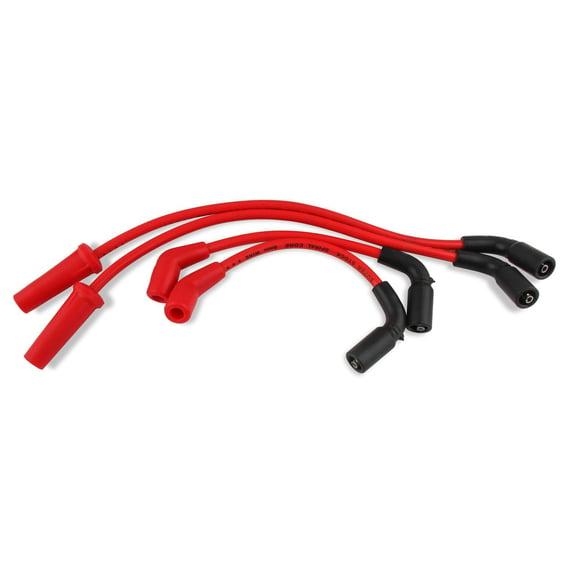 8mm Ferro Spiral core spark plug wire set. Red