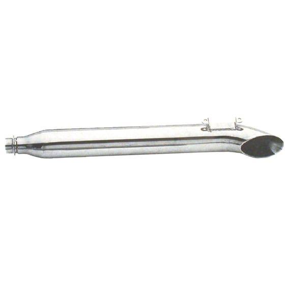 FLT Turn out muffler 31" long. Left. Chrome