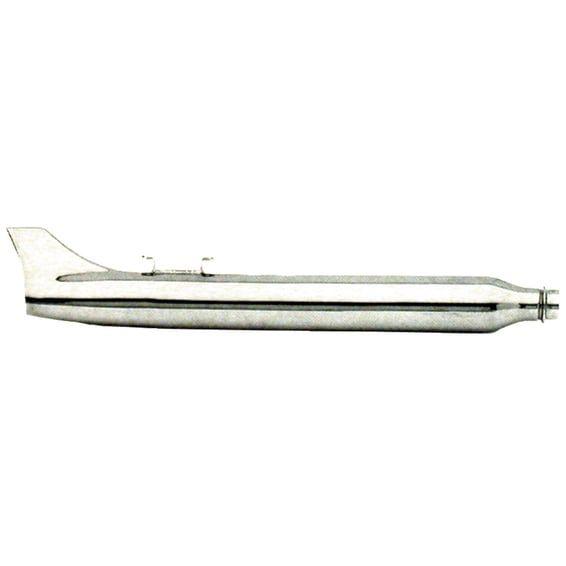 Smooth 3" Rocket Fishtail muffler. 31". Left