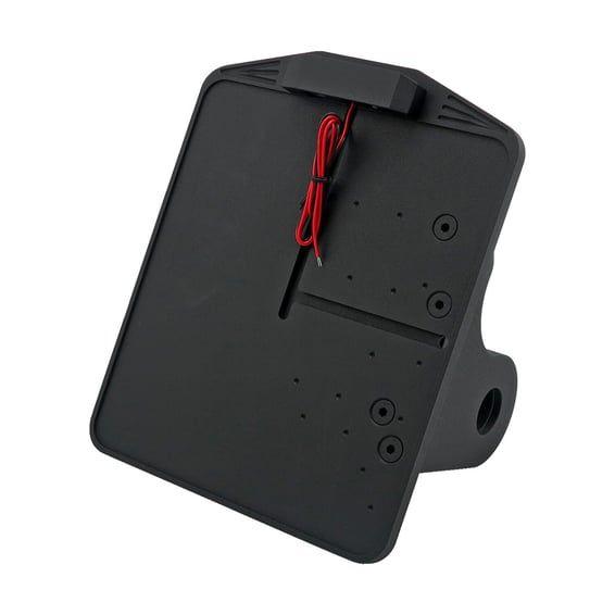 side mount license plate bracket. Black powder coated