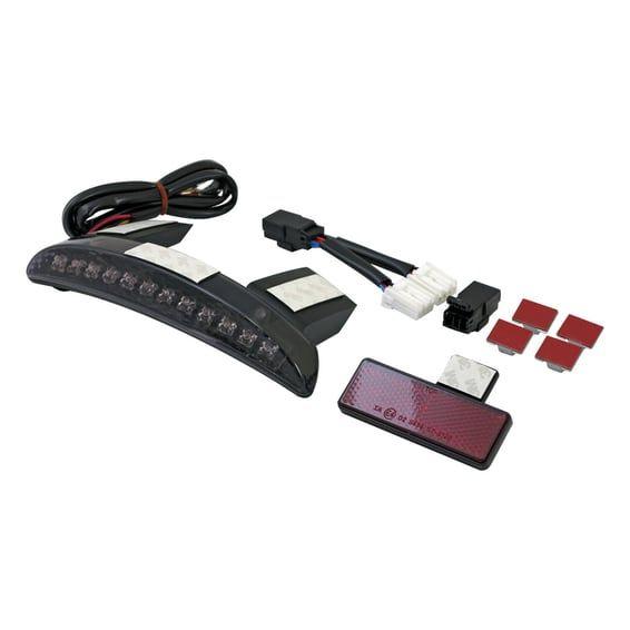 Chopped fender edge LED taillight. Smoke lens