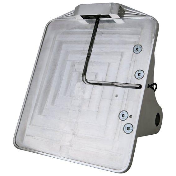 side mount license plate bracket. Polished