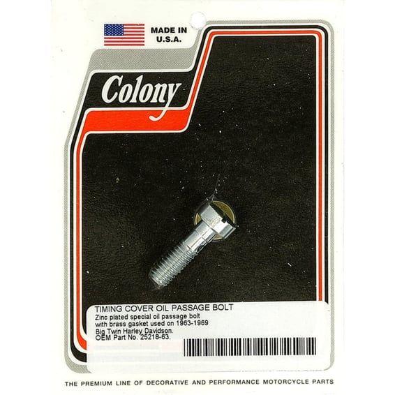 cam cover oil passage bolt. Zinc