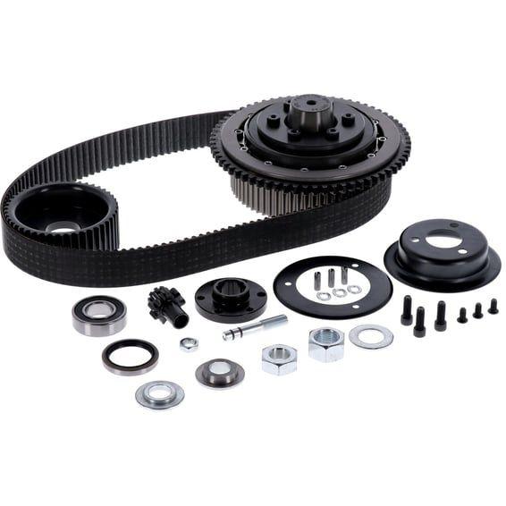 BDL, bolt-in elec. start 8mm belt drive kit. Softail