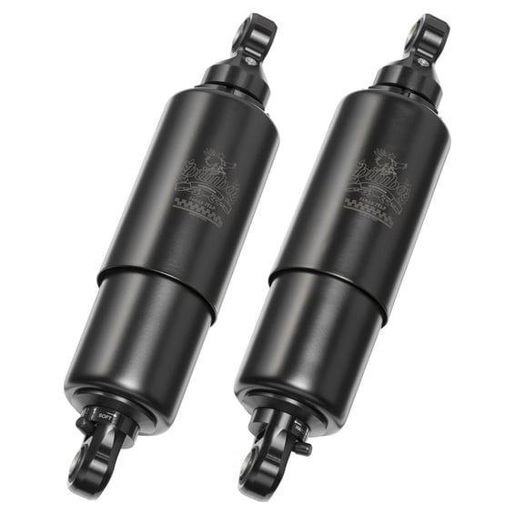 WME dual shock absorber set. Black SC. 306mm
