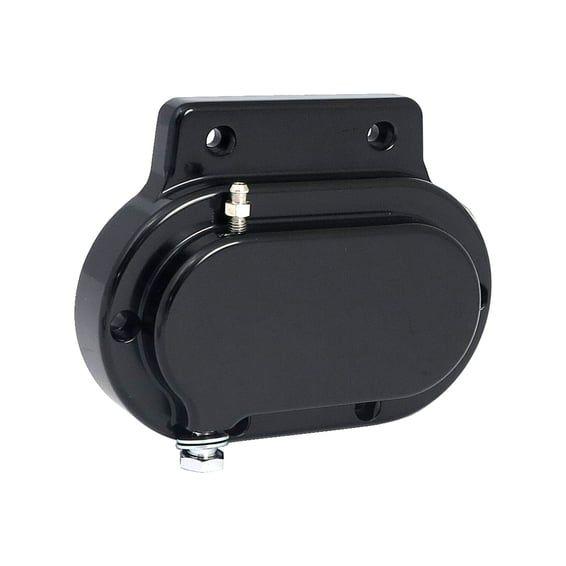 Transmission end cover smooth, hydraulic. Black