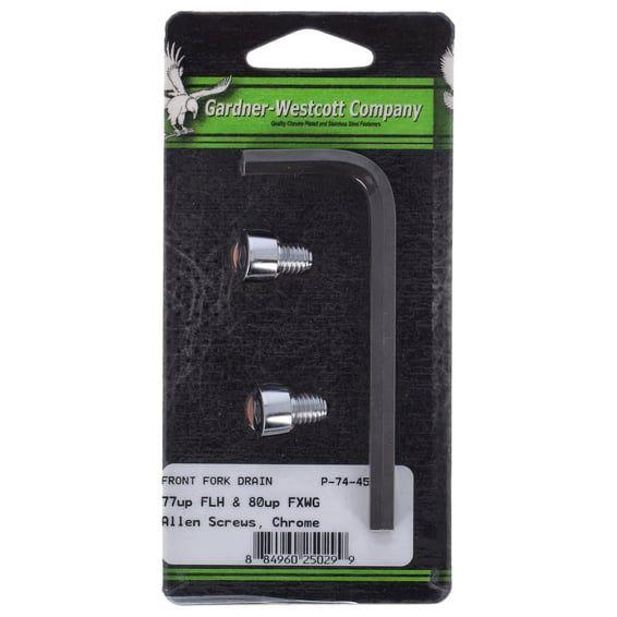 fork slider drain screws. Chrome
