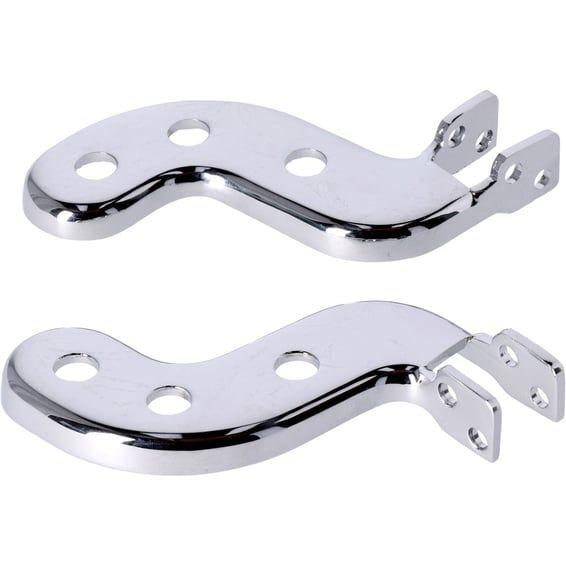 Passenger foot peg bracket kit. Chrome