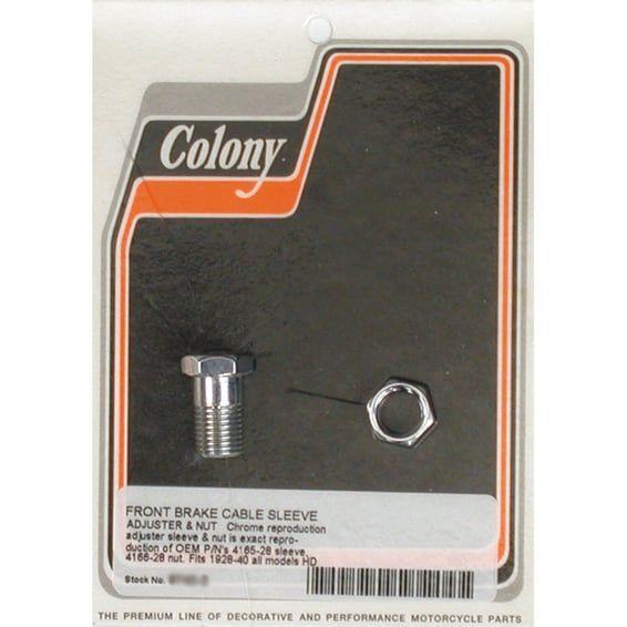 front brake cable adjuster. Chrome