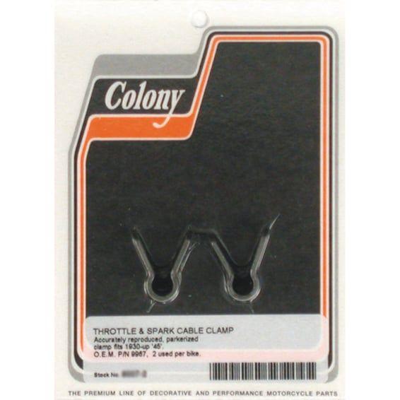 throttle & spark cable clamp