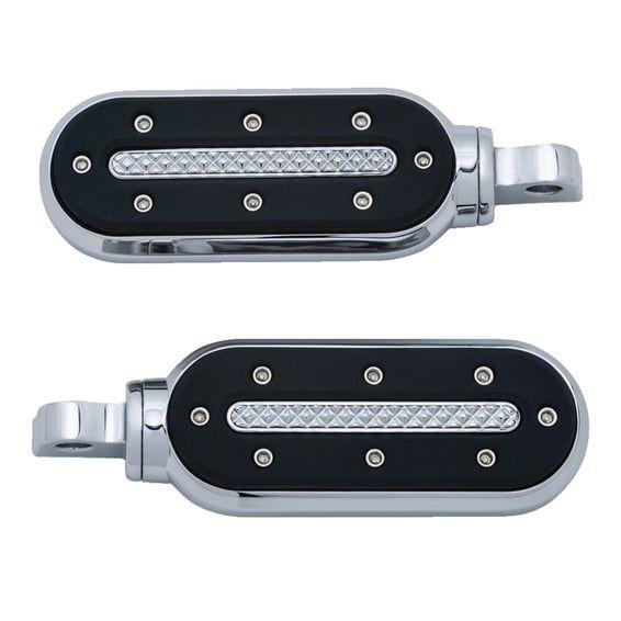 Heavy industry foot pegs. Chrome