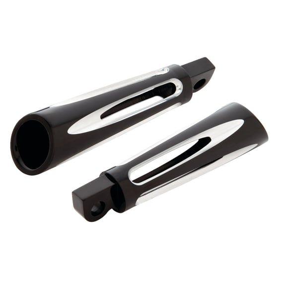 Deep Cut foot pegs. Black