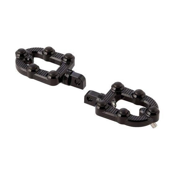 MX foot pegs. Black