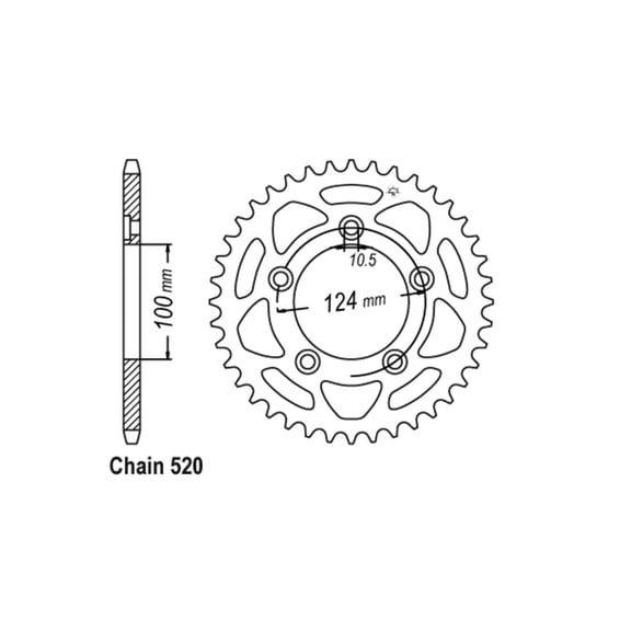 JT rear sprocket 746.44