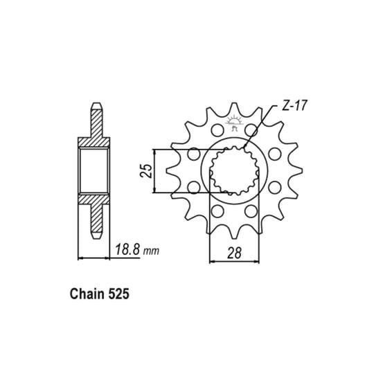JT Front Sprocket 704.15