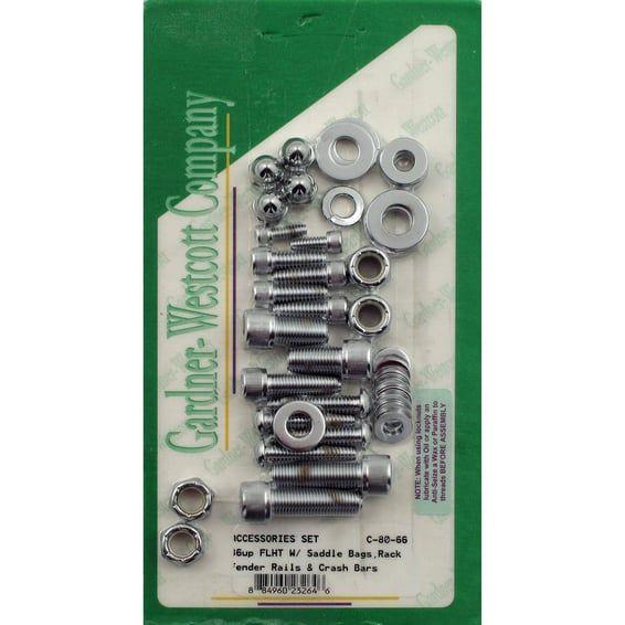 Gardner-Wescott, saddlebag mount set. Chrome