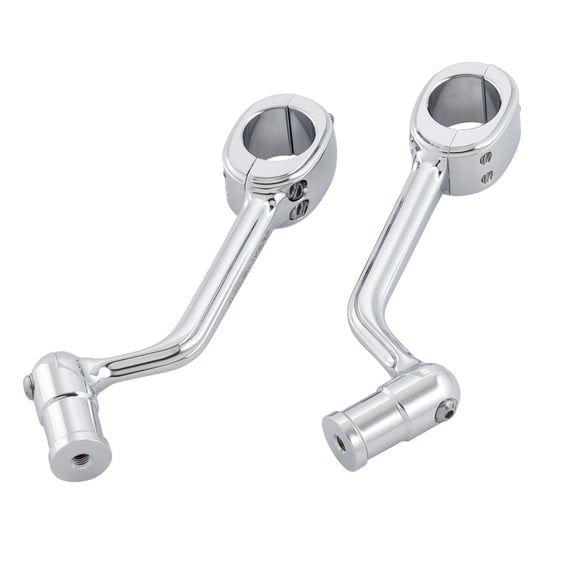 forged highway peg mounts. No pegs. Chrome
