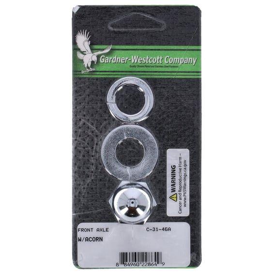 Front axle nut kit acorn
