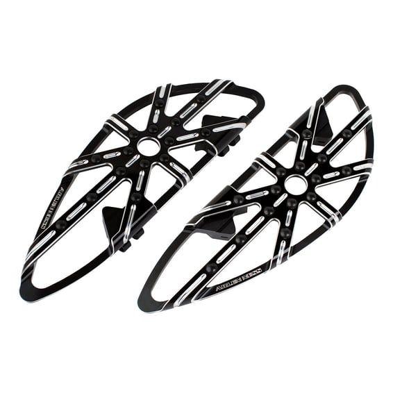10-Gauge rider floorboards. Black CC