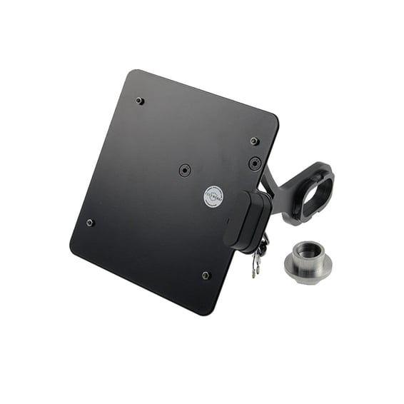 side mount license plate bracket, black. Germany