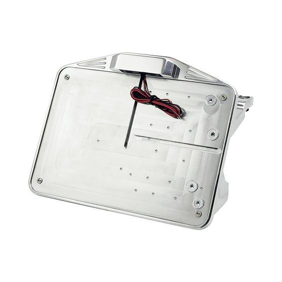 License plate bracket kit swing. Polished. EU