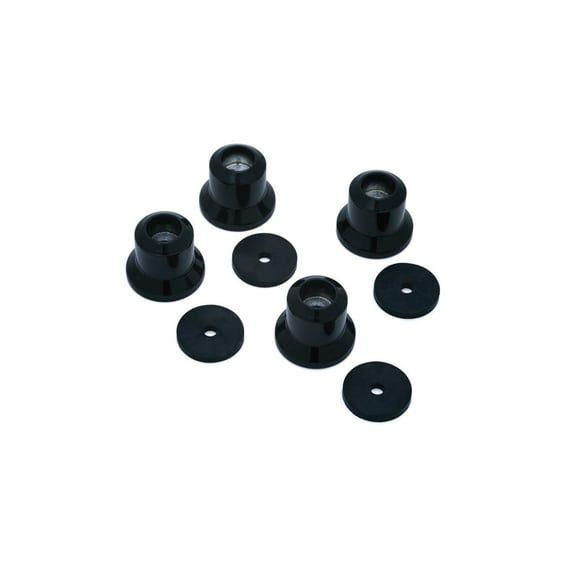 Luggage rack risers, gloss black