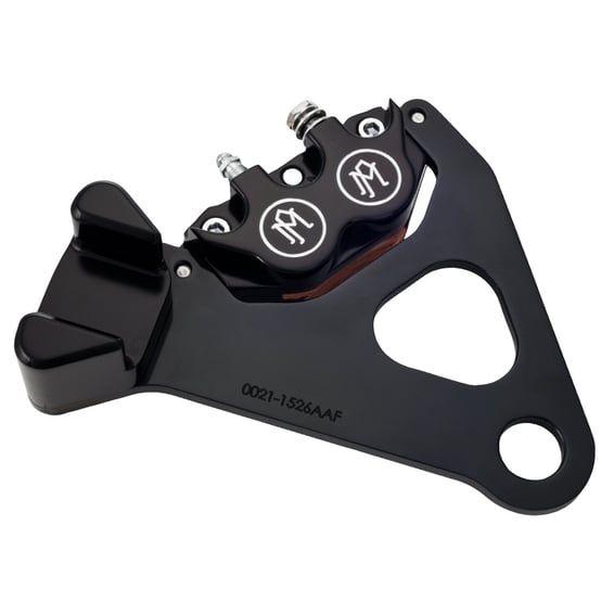 PM, Rear 4-p caliper bracket, 11.5". Black