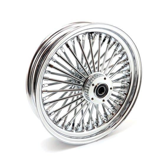 radial 48 fat spoke front wheel 3.50 x 16 DF chrome