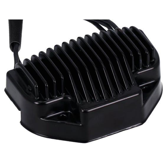 voltage regulator/rectifier. Black
