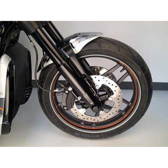2-piece lower fork tube cover kit, gloss black