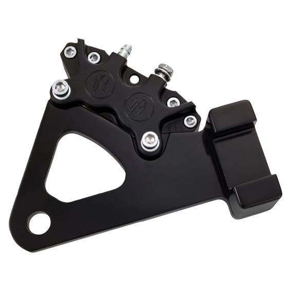 PM, Rear 4-p caliper bracket, 11.5". Black