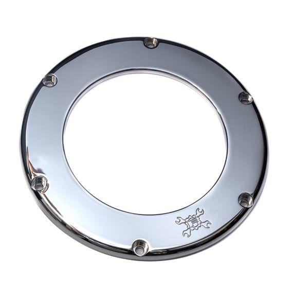 replacement BA air filter cover. Chrome. Clear