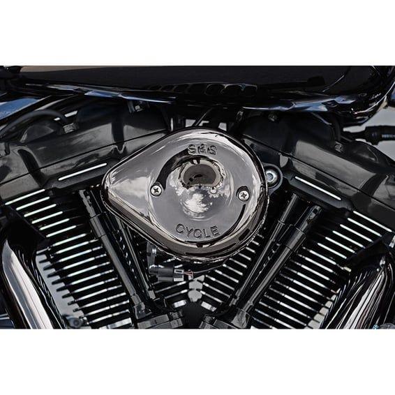 Stealth Mini-Teardrop air cleaner kit. Lava Chrome