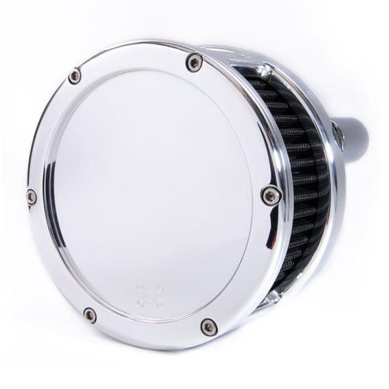 BA air cleaner. Chrome. Black filter. Solid cover