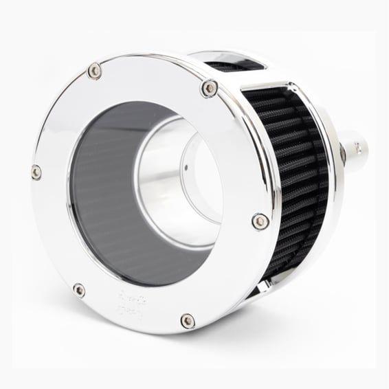BA Race Series air cleaner. Chrome. Clear cover