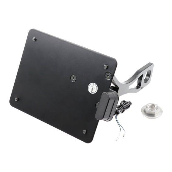 side mount license plate bracket, black. Austria