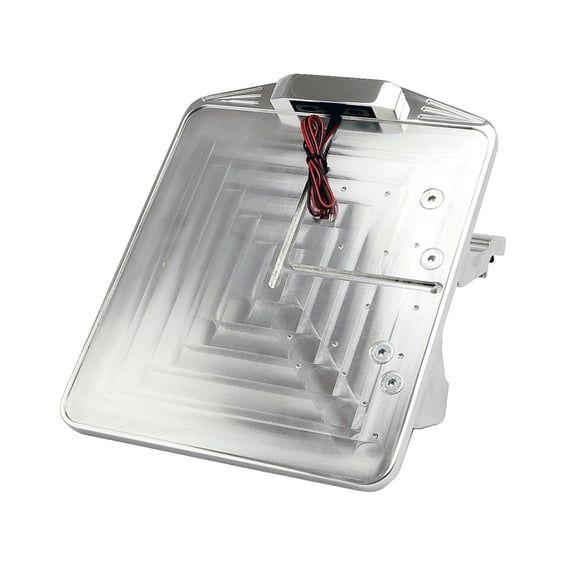 License plate bracket kit swing. Polished. Germany