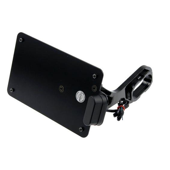 side mount license plate bracket, black. France