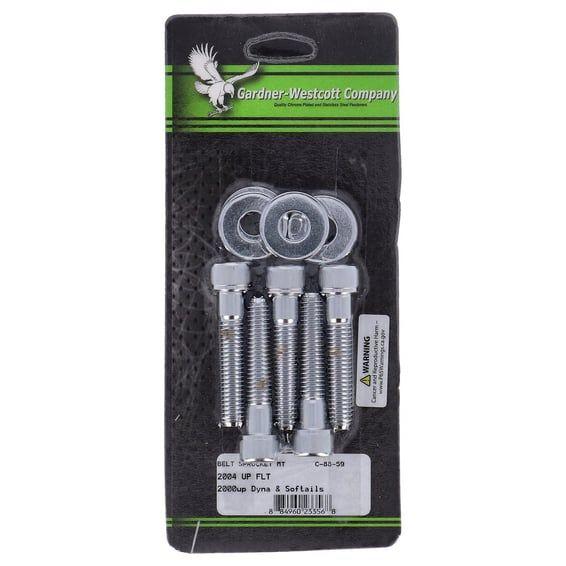 GW, rear belt pulley mount kit, allen chrome