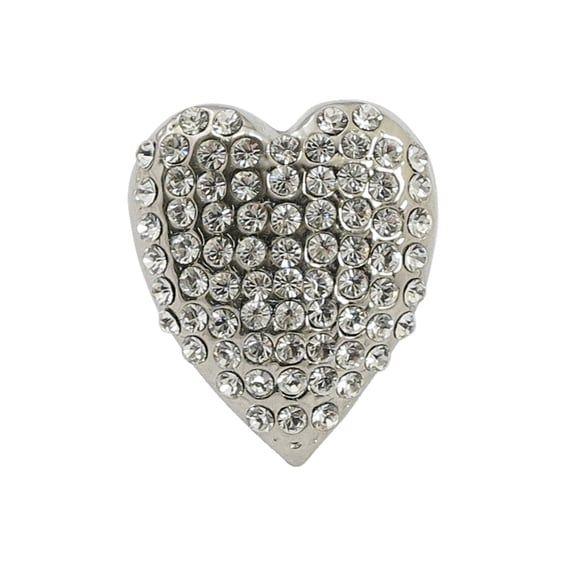 License plate mount kit Heart. Chrome/Diamonds