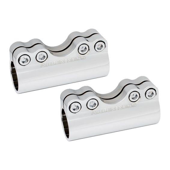Molular billet handlebar clamp chrome 1"