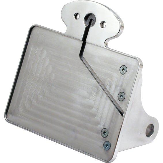 license plate bracket kit. Polished. Cateye. DE