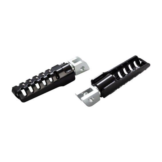 Razorback passenger foot pegs. Black